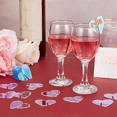 40Pcs Acrylic Wine Glass Charms AJEW-GA0006-26-1
