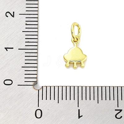Real 18K Gold Plated Rack Plating Brass Enamel Charms KK-M293-28G-02-1