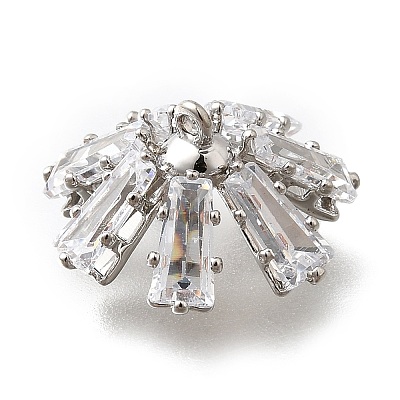 Brass Micro Pave Cubic Zirconia Pendant Bails LS-KK-Q035-01P-1