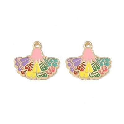 Rack Plating Alloy Enamel Pendants FIND-I038-07A-1