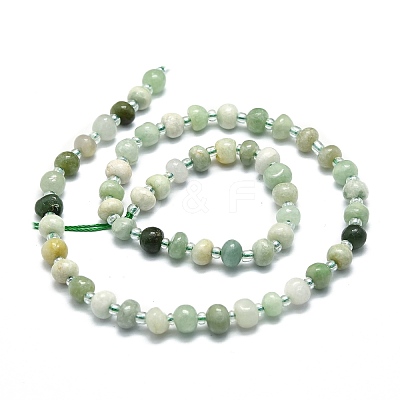 Natural Myanmar Jade Beads Strands G-E576-60-1