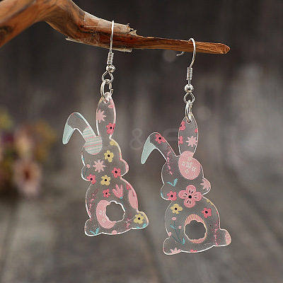 Easter Acrylic Dangle Earrings FS-WGE007A-01-1