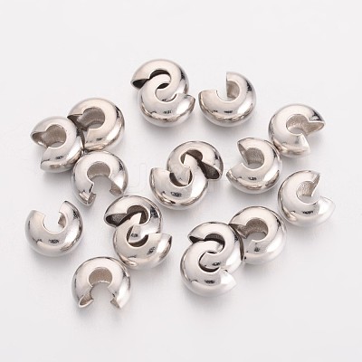 Brass Crimp Beads Covers EC266-2NF-1