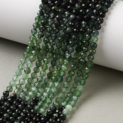 Gradient Color Natural Jade Beads Strands G-Z150-A02-4mm-B-1