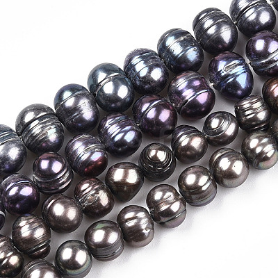 Natural Cultured Freshwater Pearl Beads Strands PEAR-N013-08D-1