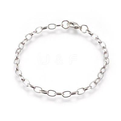 Iron Cable Chain Bracelet Making X-IFIN-H031-P-1