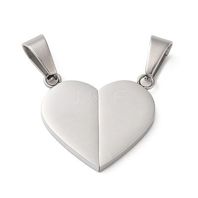 Non-Tarnish 304 Stainless Steel Split Pendants STAS-E195-03P-1