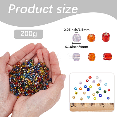 200G Glass Seed Beads SEED-SP0001-16B-1