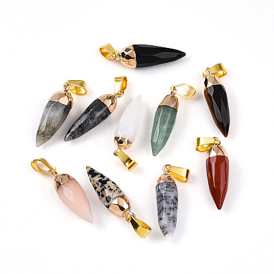 Natural Mixed Stone Pendants G-N345-01-1