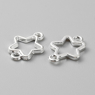 Zinc Alloy Open Back Bezel Connector Charms FIND-WH0139-69D-S-1
