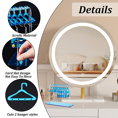 2 Sets Acrylic Earring Display Hanger Rack EDIS-PH0001-42B-1