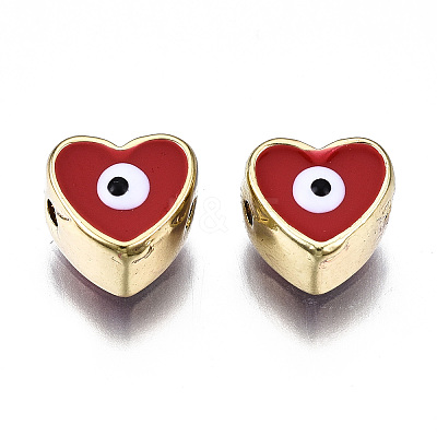 Alloy Enamel Beads PALLOY-Q441-036A-RS-1