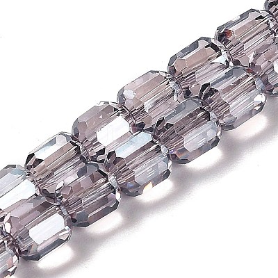 Electroplate Glass Beads Strands EGLA-D030-19N-1
