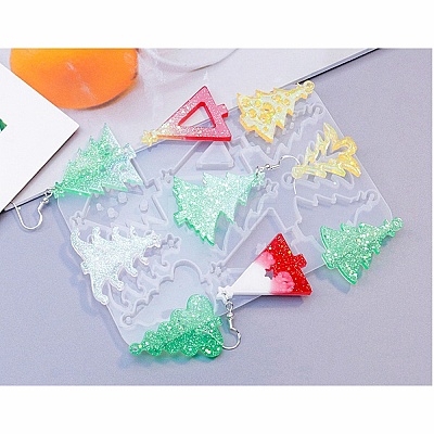 DIY Christams Silicone Pendant Molds DIY-F140-02A-1