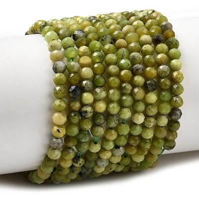 Natural Serpentine Beads Strands G-P603-C-3mm-06-1