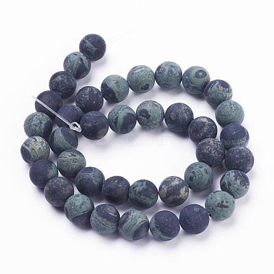 Natural Kambaba Jasper Beads Strands G-F520-53-8mm-1