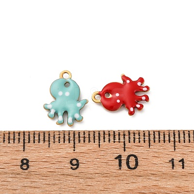 304 Stainless Steel Enamel Charms X-STAS-Q363-14H-G-1