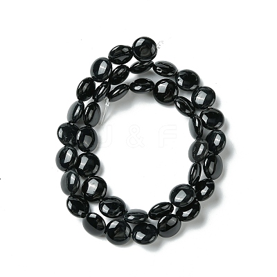 Natural Black Onyx Beads Strands G-H1310-1-1