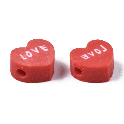Handmade Polymer Clay Beads X-CLAY-N008-032D-1