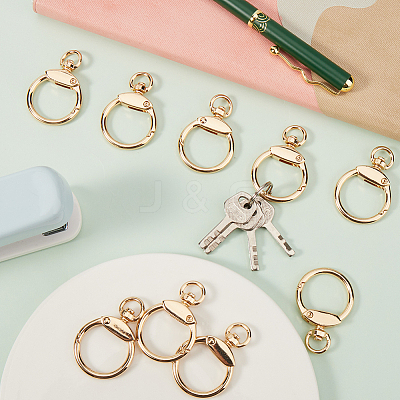 12pcs Alloy Swivel Clasps AJEW-GF0009-17-1