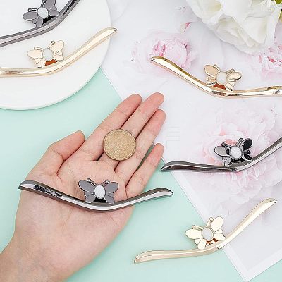 6 Sets 2 Colors Zinc Alloy Bag Concer Protecter PALLOY-CA0001-93-1