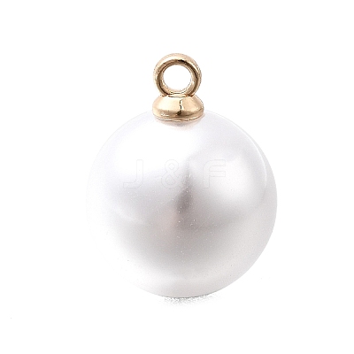 ABS Plastic Imitation Pearl Pendants FIND-H052-01G-04KCG-1