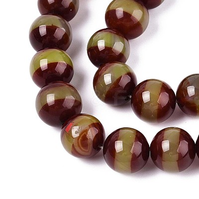 Tibetan Style dZi Agate Beads Strands G-N357-04A-01-1