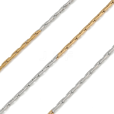 Two Tone 304 Stainless Steel Boston Link Chains CHS-G050-08GP-1