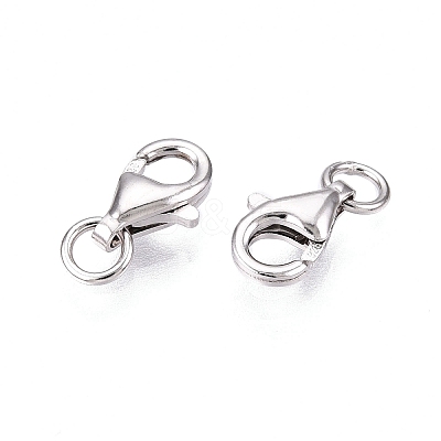 Anti-Tarnish 925 Sterling Silver Lobster Claw Clasps STER-N016-35P-1