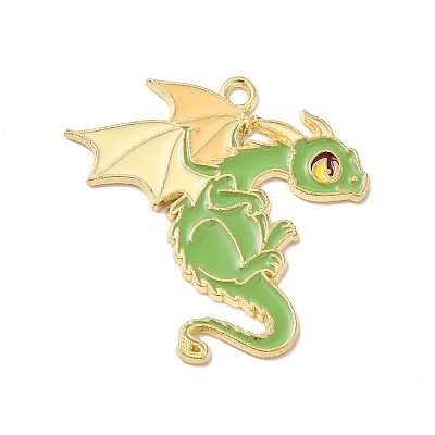 Alloy Enamel Pendants X-ENAM-A143-10KCG-01-1