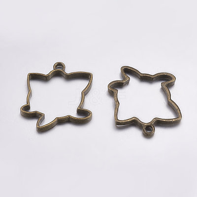 Tibetan Style Alloy Open Back Bezel Pendants LS-PALLOY-L203-12AB-1