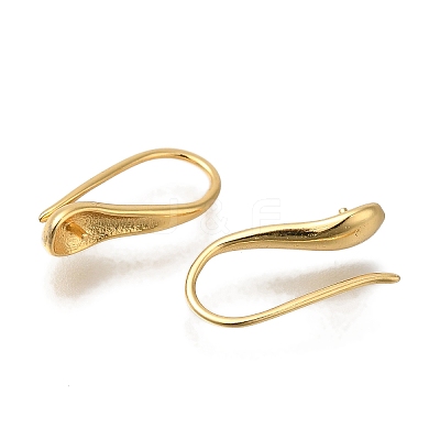 Rack Plating Brass Earring Hooks KK-C081-02G-1