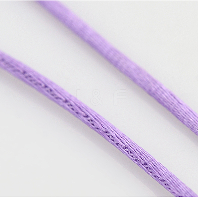 Macrame Nylon Satin Rattail Cords NWIR-O001-11-1