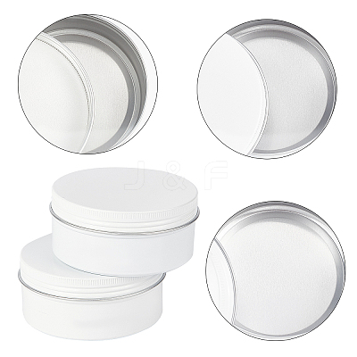 Round Aluminium Tin Cans CON-WH0079-13D-1