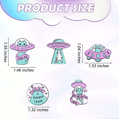 25 Pieces Alien Charms Pendant Resin Alien Cat Charm UFO Charms Mixed Shape for Jewelry Necklace Earring Making Crafts JX393A-1