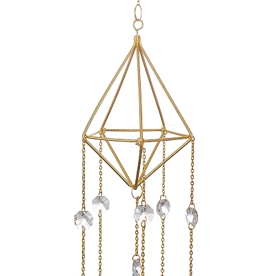 Geometric Metal Suncatchers HJEW-G018-03C-G-1