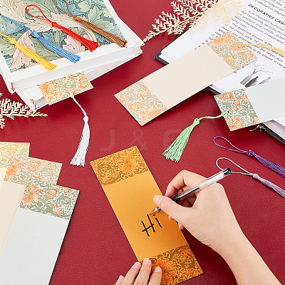 DIY Rectangle Paper Bookmark Making Kits DIY-WH0304-309A-1