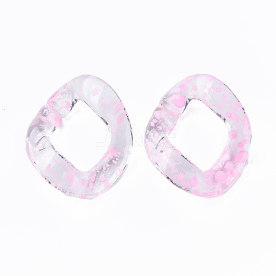 Transparent Acrylic Linking Rings OACR-N009-015A-B07-1