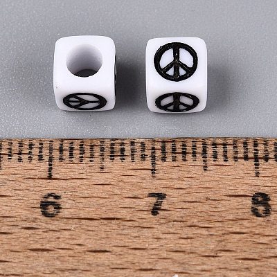 Opaque Acrylic Beads AC-N167-01A-1