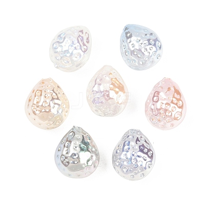 Electroplated Glass Imitation Pearl Beads GLAA-A044-04-1