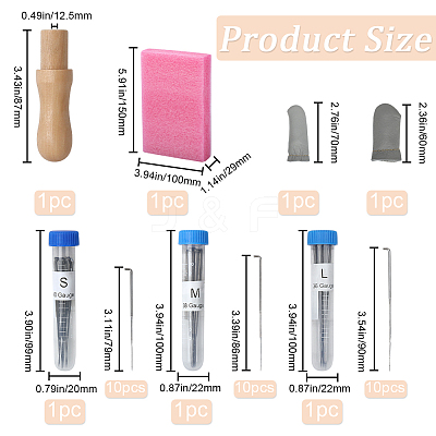 DIY Needle Felting Tools Findings FIND-WH20007-01P-1