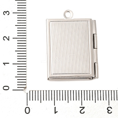 Rack Plating Brass Locket Pendants KK-F090-04P-1