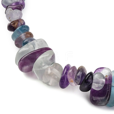 12Pcs Mixed Gemstone Chip Beaded Necklaces for Women G-B122-04-1