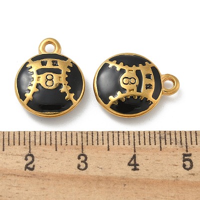 Ion Plating(IP) 304 Stainless Steel Pendants STAS-R008-07G-04-1