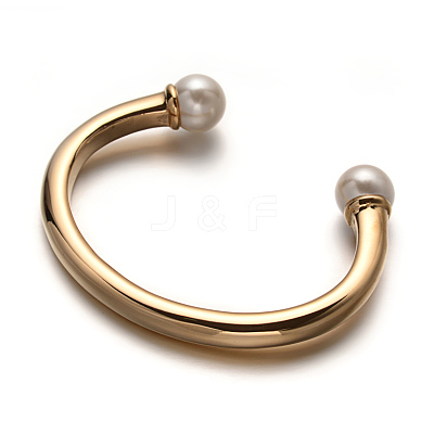 Ion Plating(IP) 316 Surgical Stainless Steel Cuff Bangles STAS-F013-01G-1