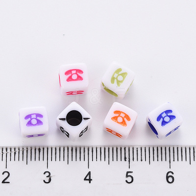 Craft Style Acrylic Beads MACR-S373-03F-1