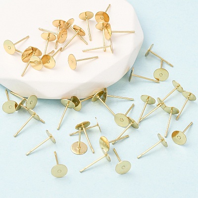 304 Stainless Steel Stud Earring Findings LS-X-STAS-E025-4G-1