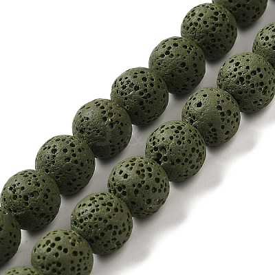 Natural Lava Rock Bead Strands G-L435-03-8mm-20-1