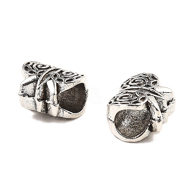 Tibetan Style Alloy European Beads PALLOY-K019-03B-AS-1