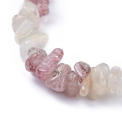 Natural Mixed Stone Chip Stretch Bracelets BJEW-JB04490-1